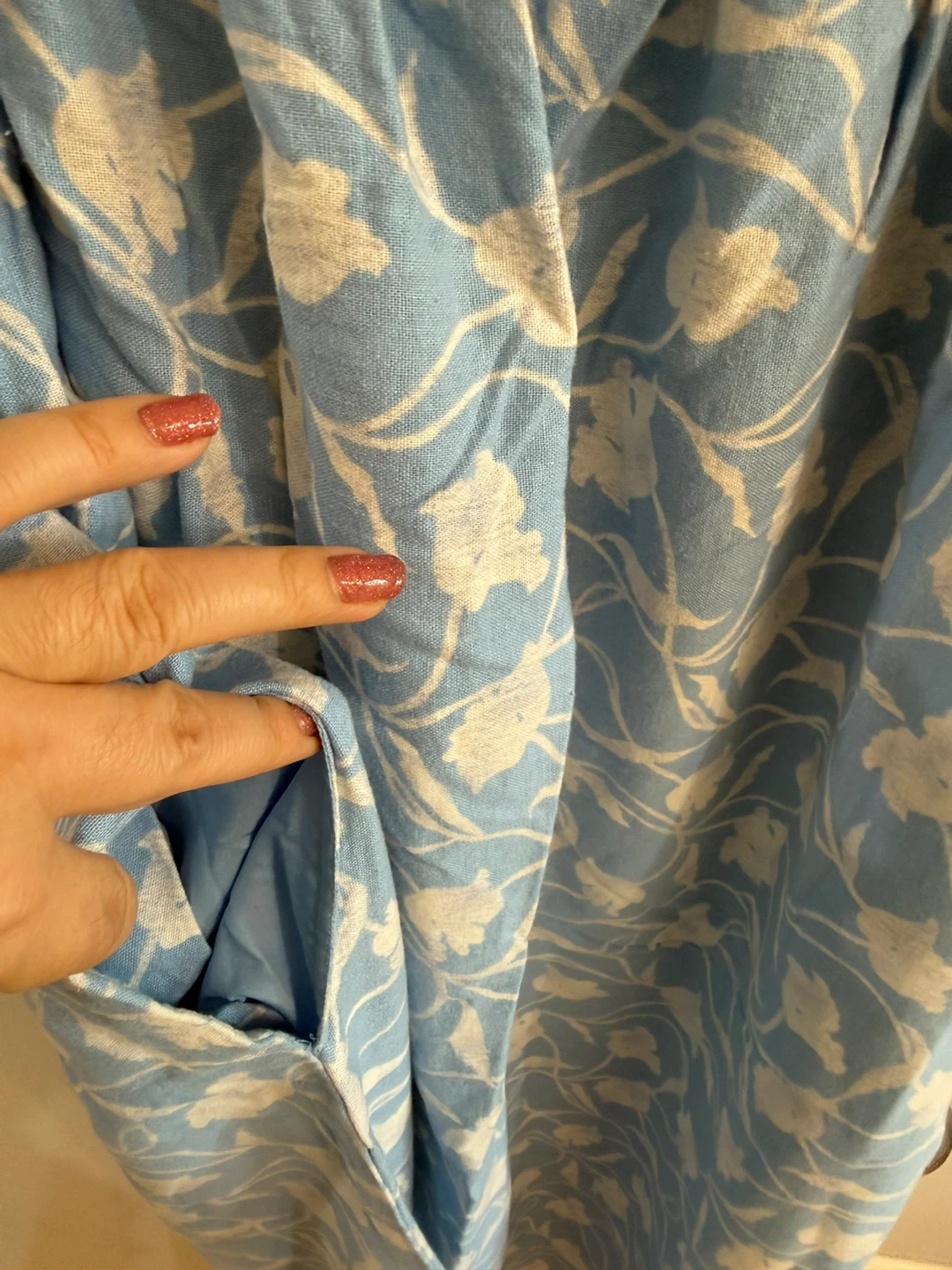 A New Day Floral Dress - Blue & White Size M - photo 3