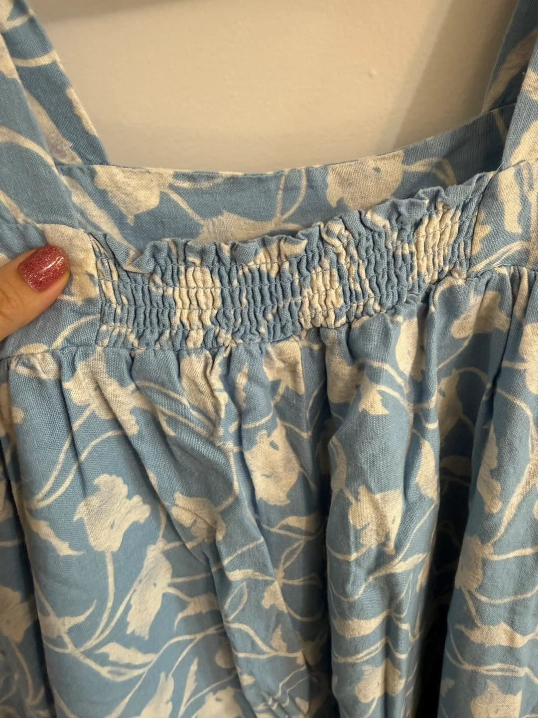 A New Day Floral Dress - Blue & White Size M - photo 5
