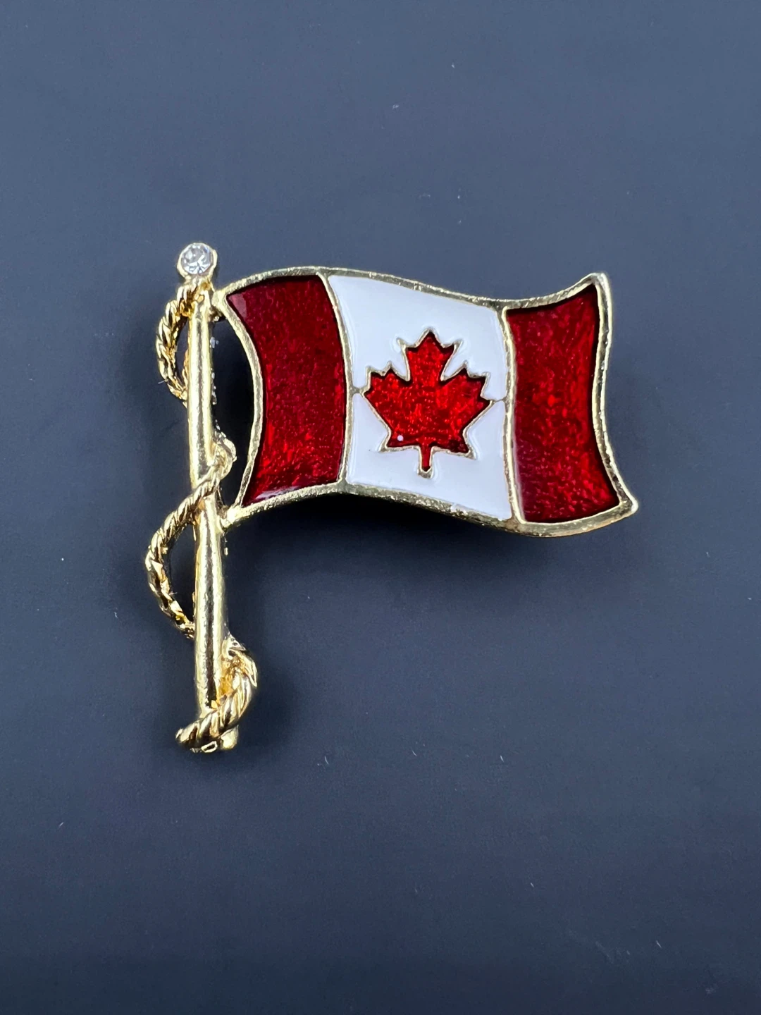 Vintage Canadian Flag Lapel Pin