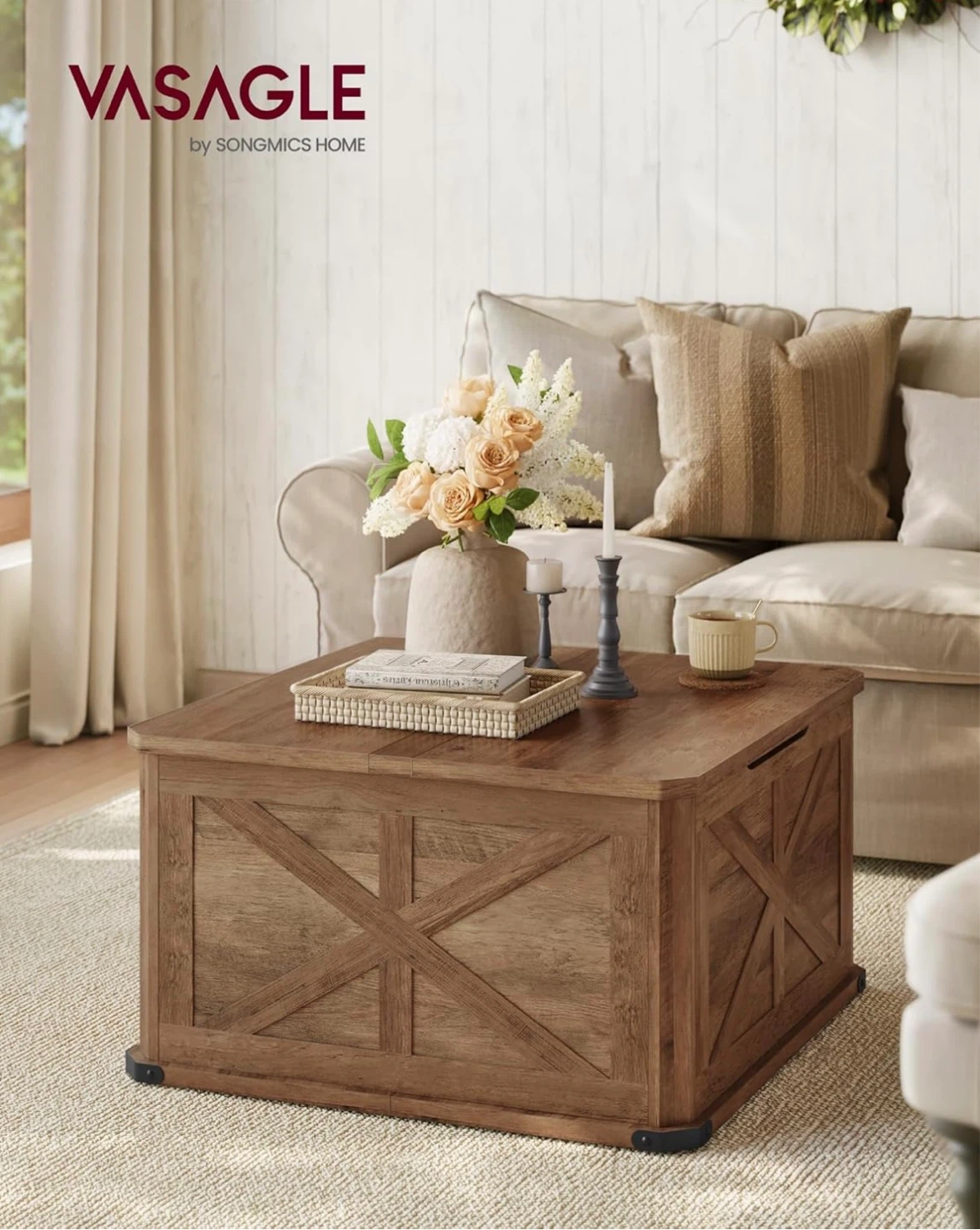Brand new- VASAGLE Storage Trunk Coffee Table
