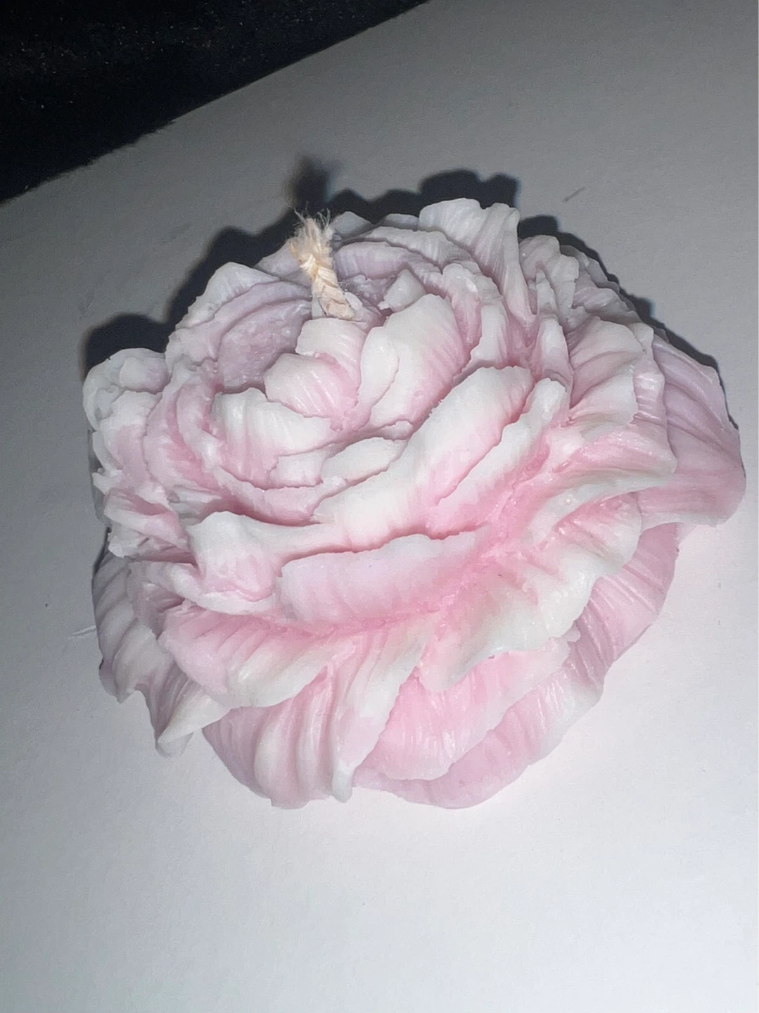 Pink Rose Shaped Candle