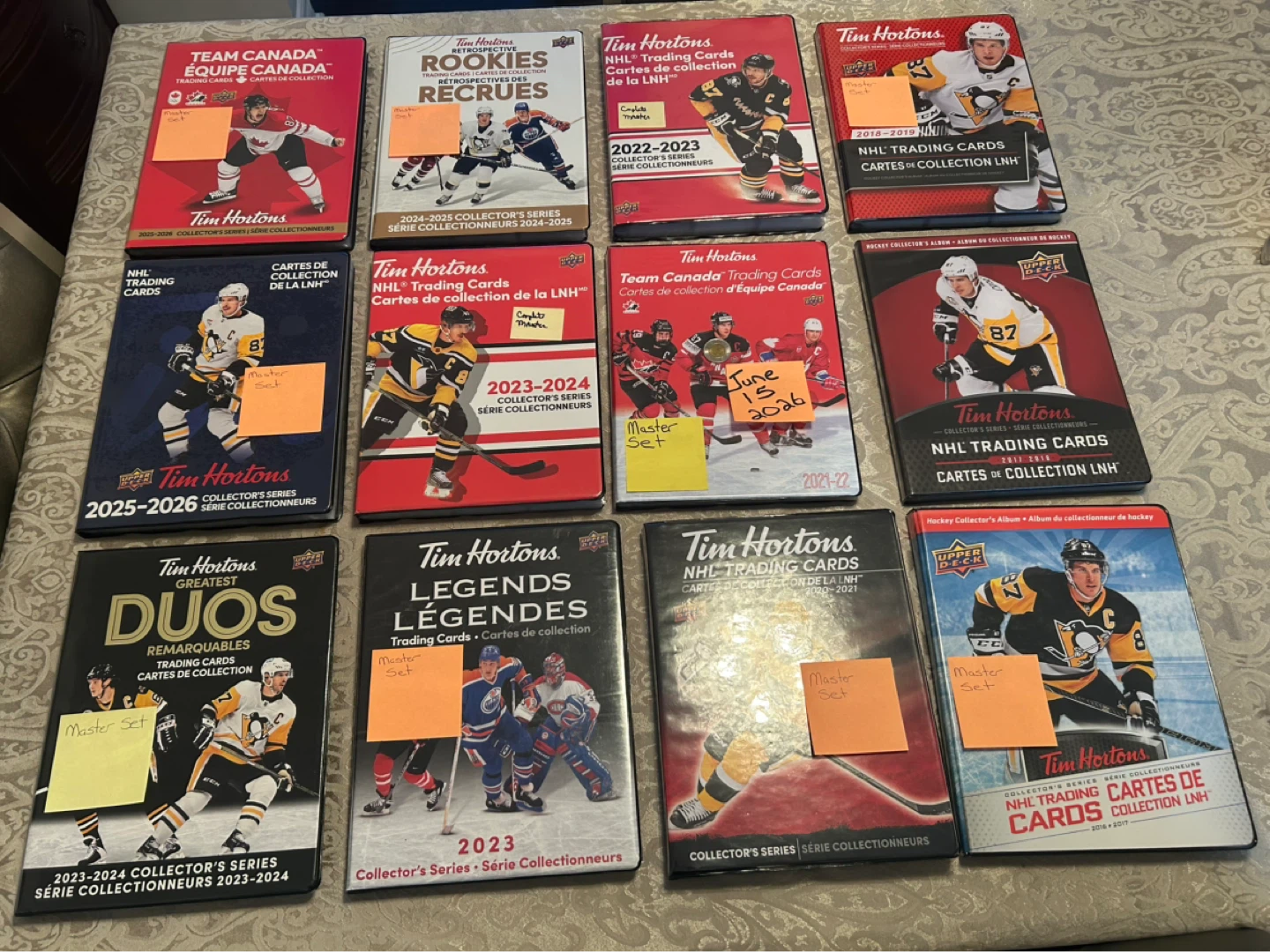 2015-2026 Tim Hortons NHL Trading Card Albums - Multiple Years