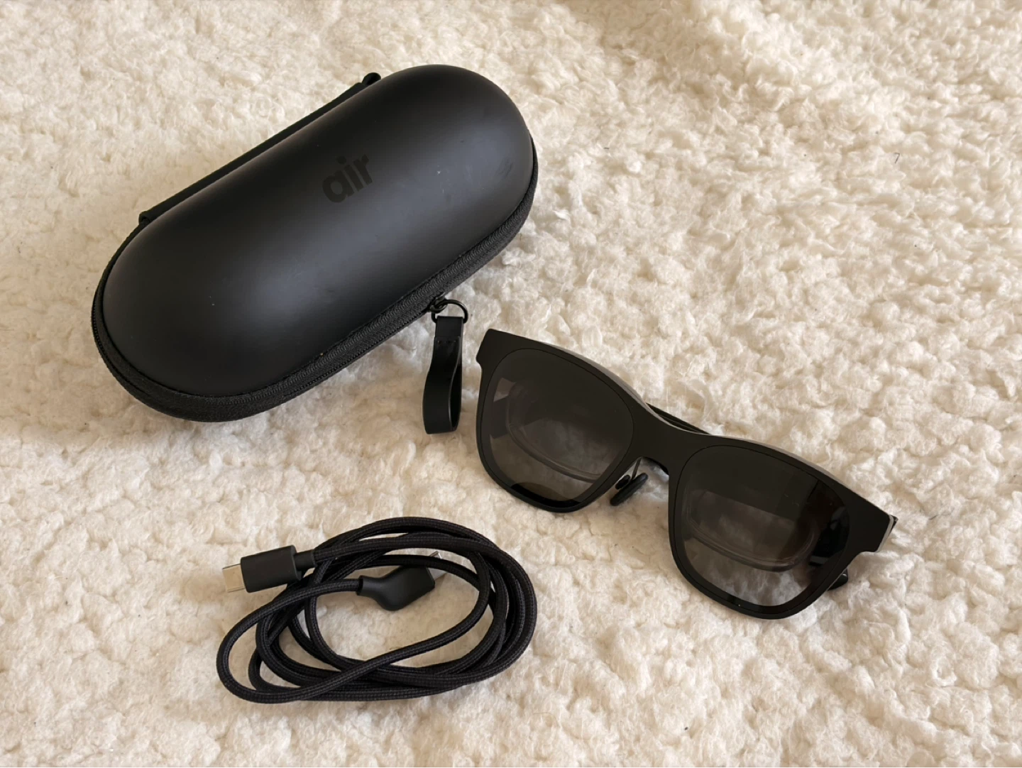 Xreal Air AR Smart Glasses NR-7100RGL with Case