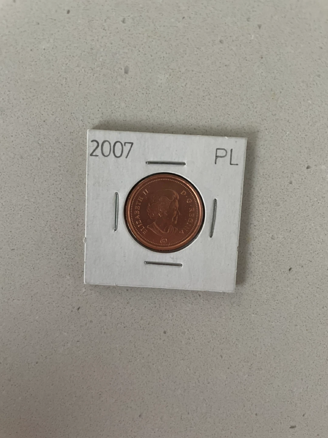 2007 Canadian Penny Proof Like Non Magnetic
