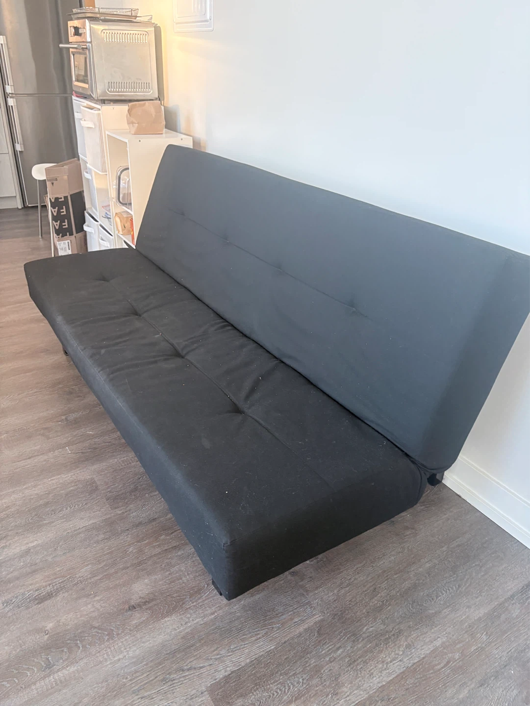 Black Futon Sofa Bed - photo 4