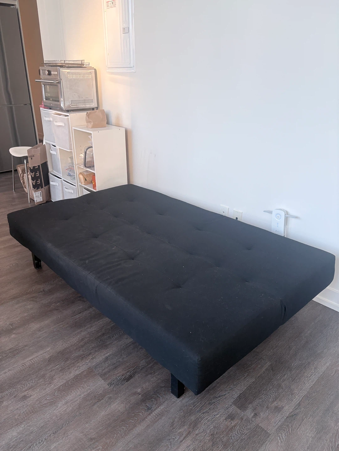Black Futon Sofa Bed - photo 5