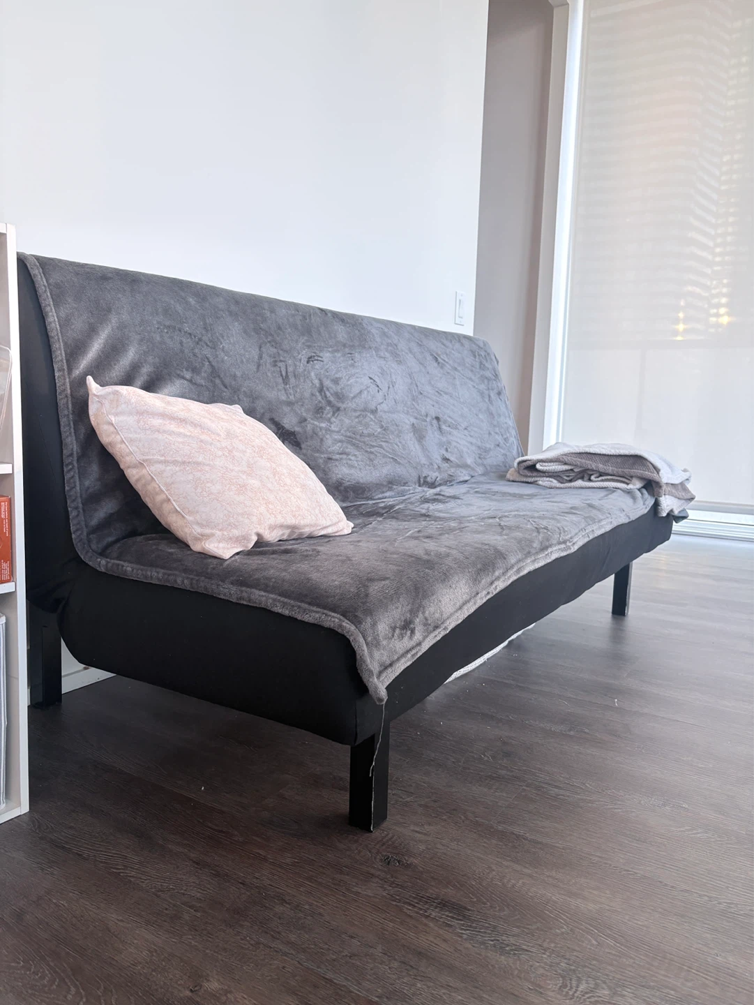 Black Futon Sofa Bed - photo 3