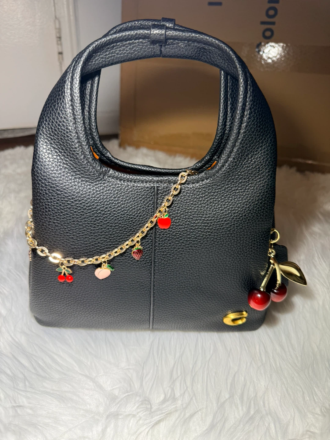 Black coach purse