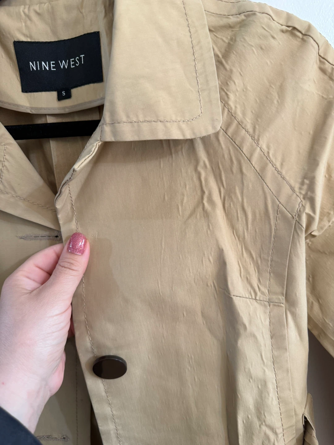 Nine West Trench Coat Size Small - photo 3