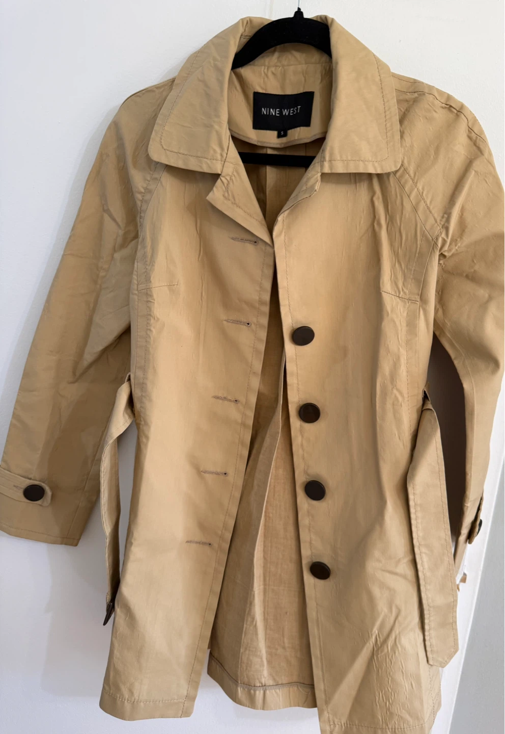 Nine West Trench Coat Size Small