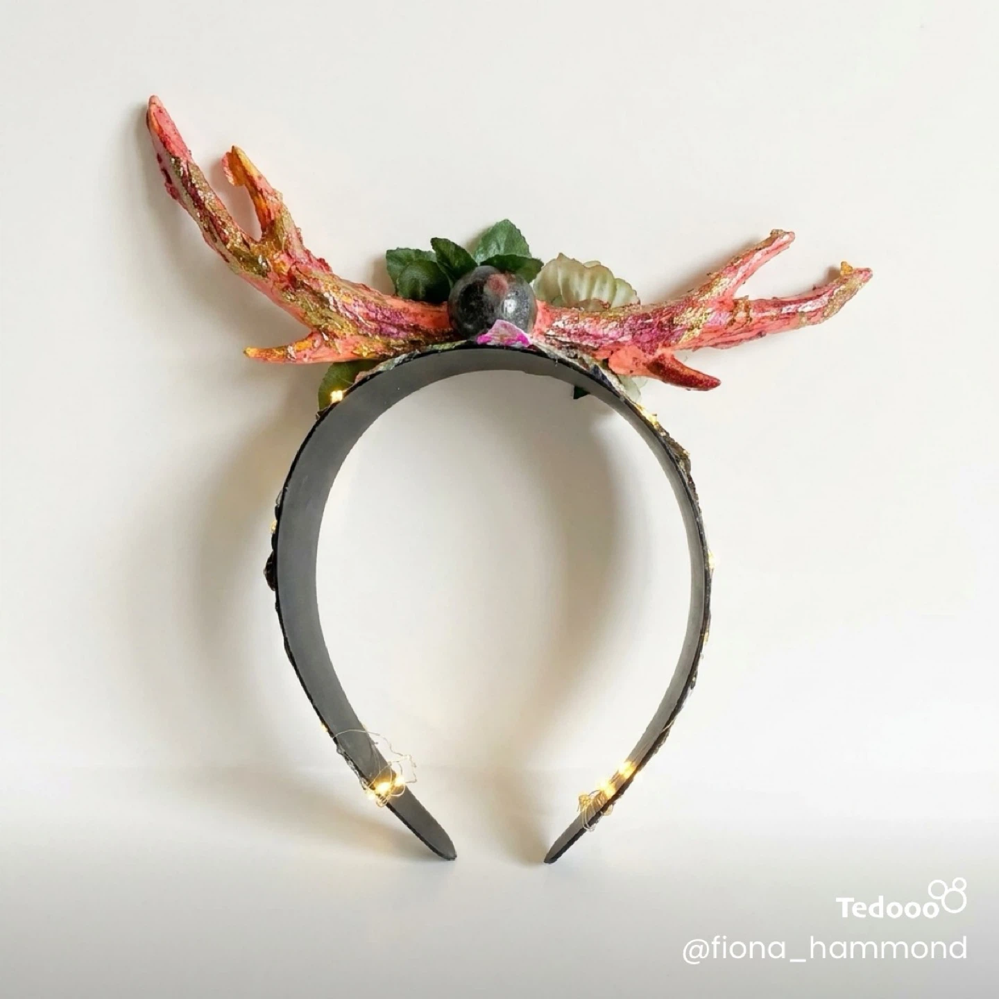 Antler Headband with Lights - photo 2