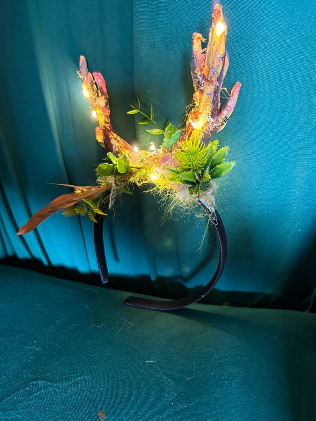 Antler Headband with Lights - photo 3