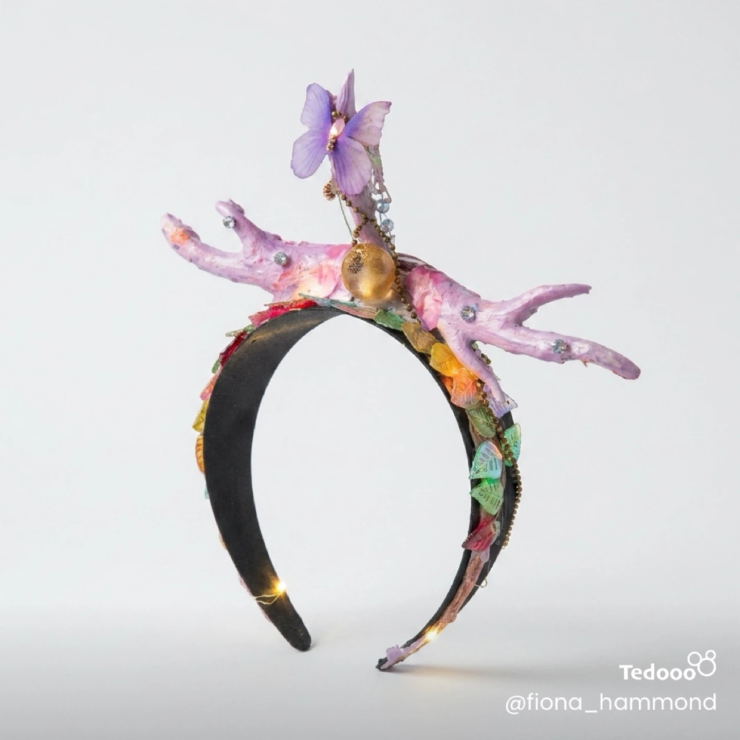 Fairy Woodland Inspired Headband with Lights - photo 2