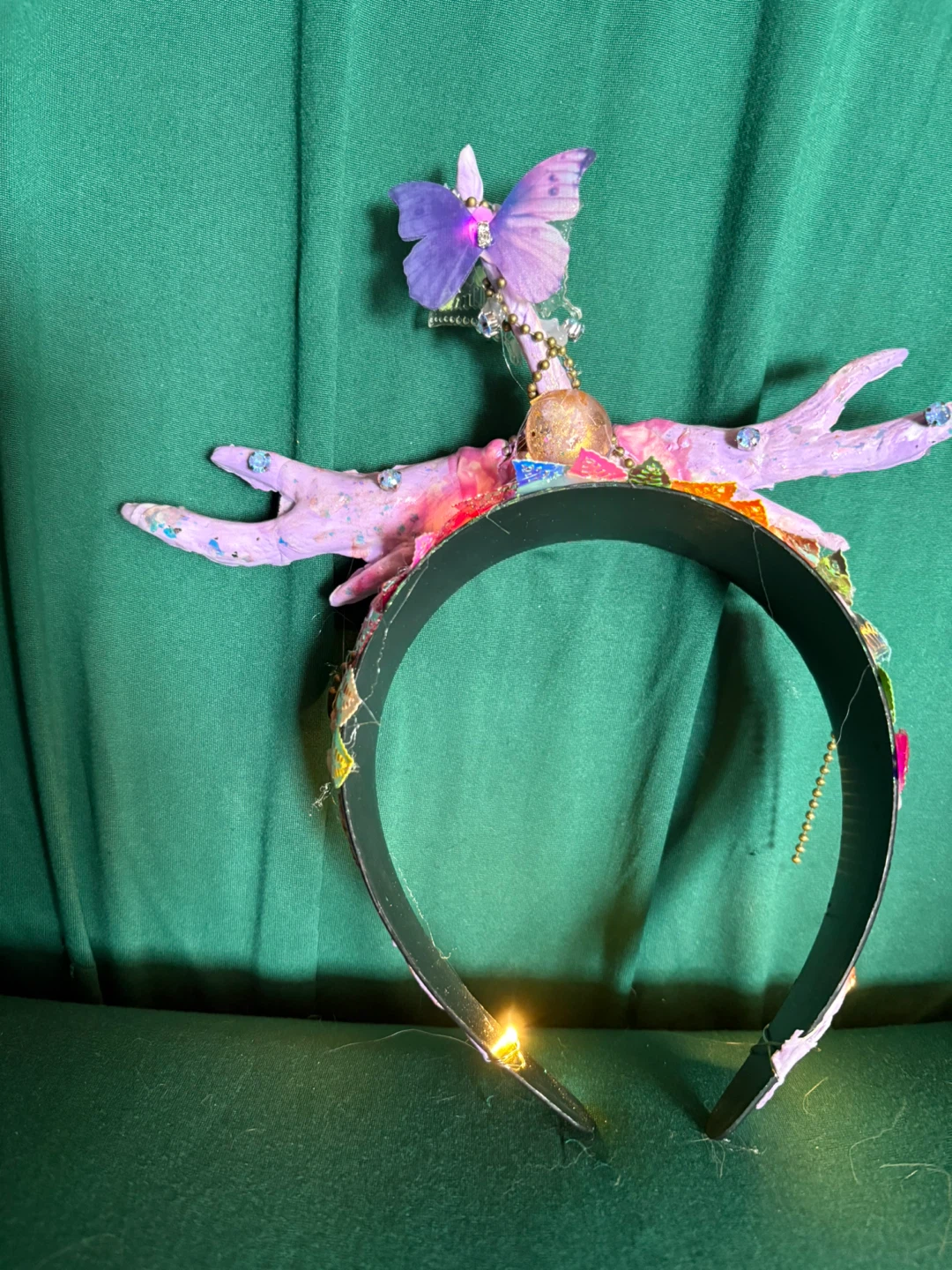 Fairy Woodland Inspired Headband with Lights - photo 3