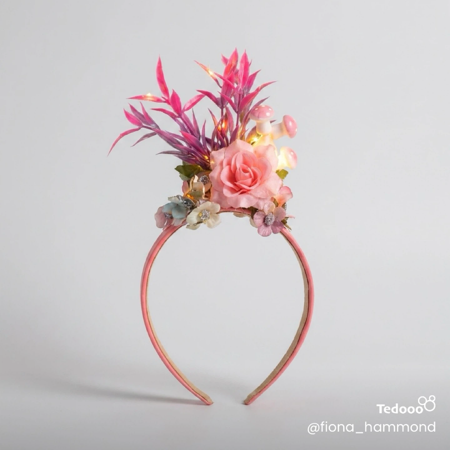 Fairy Flower Headband with Lights - photo 2