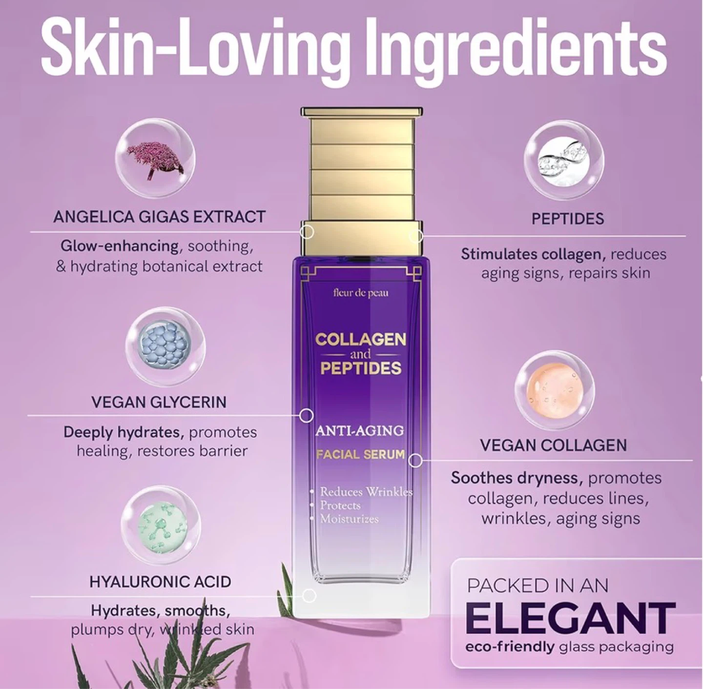 Fleur de Peau Collagen and Peptides Anti-Aging Facial Serum - photo 4