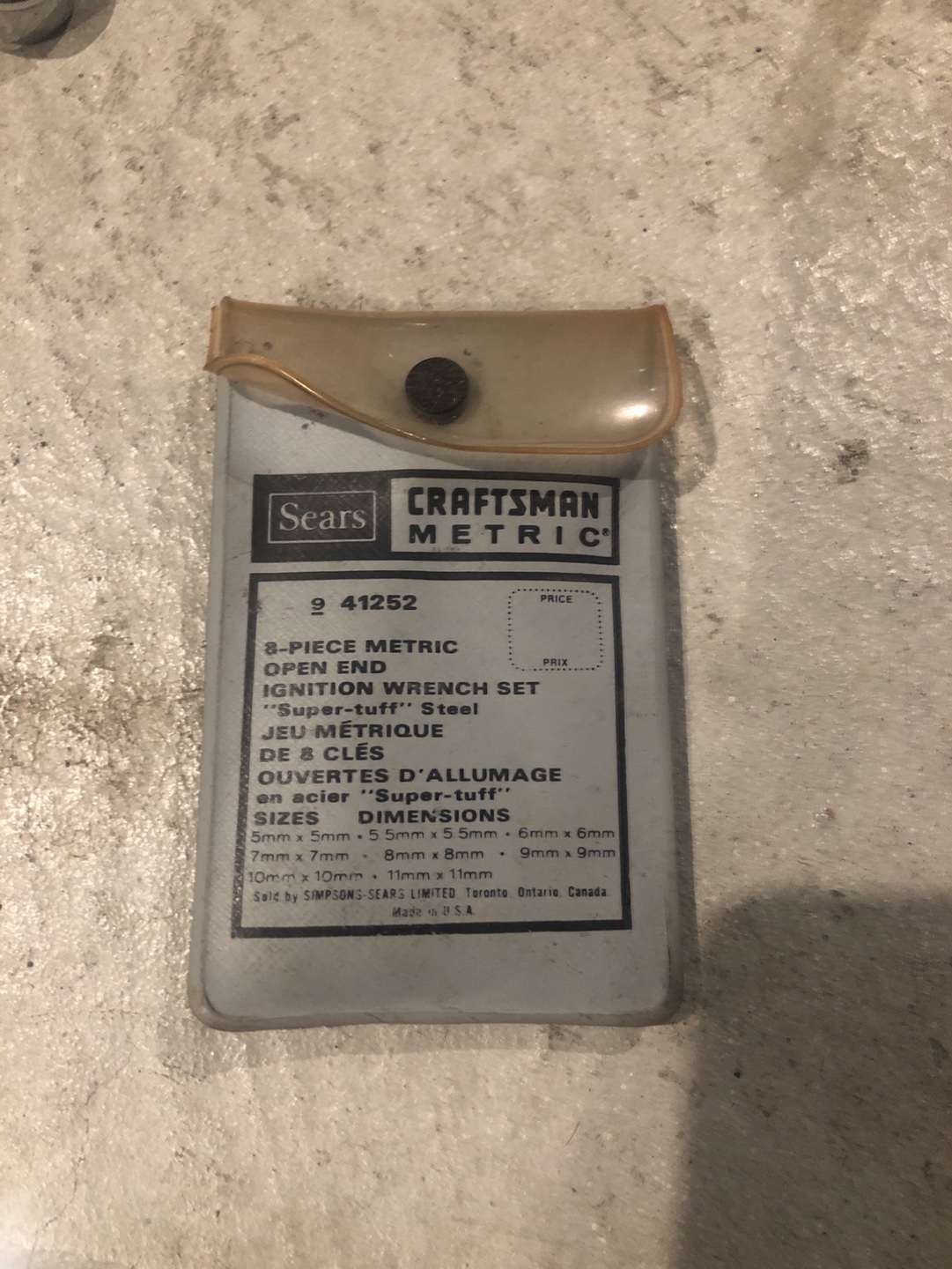 Craftsman Metric Ignition Wrench Set⚽️