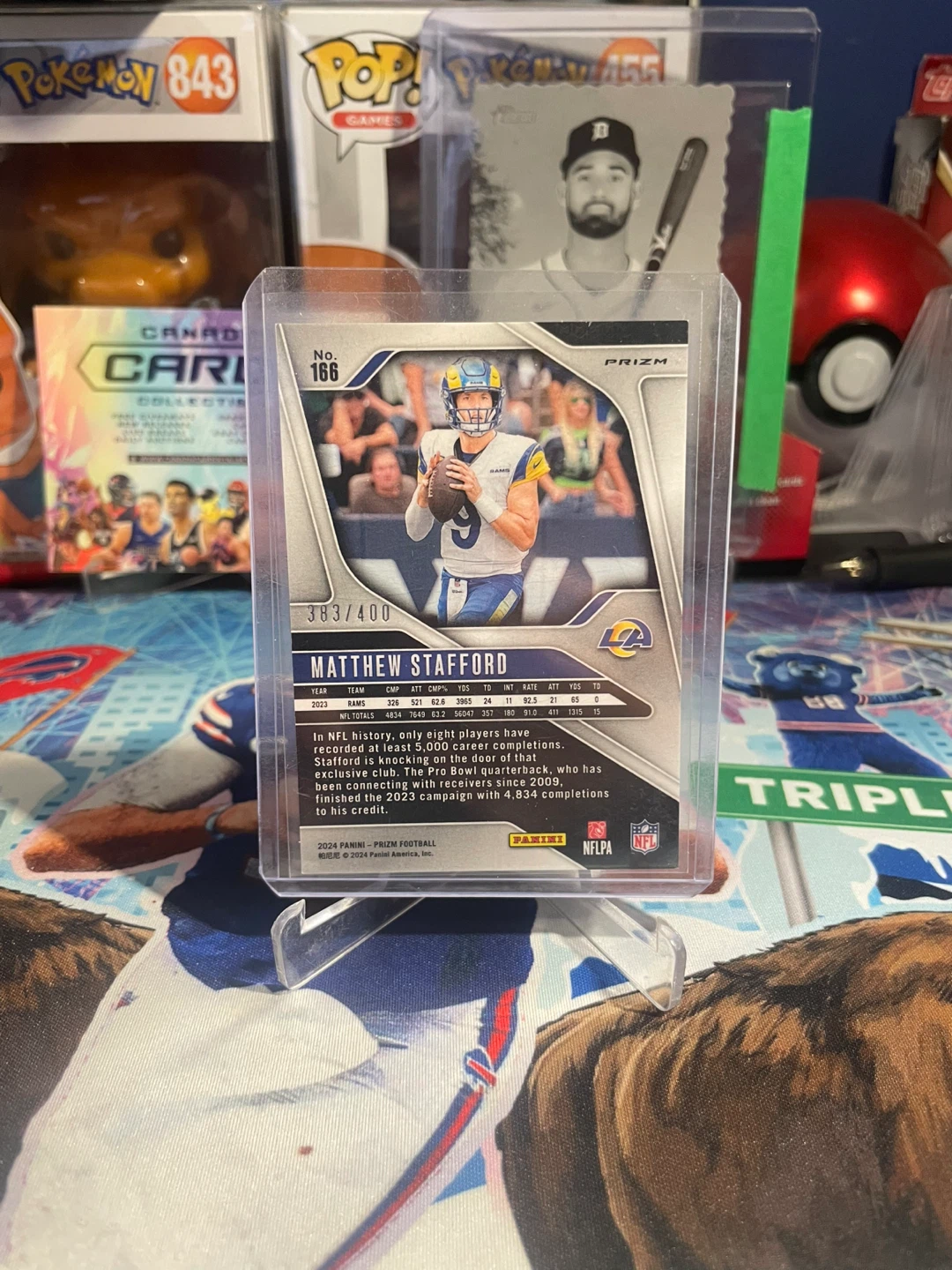 2024 Panini Prizm Matthew Stafford /400 MVP Football Card - photo 2