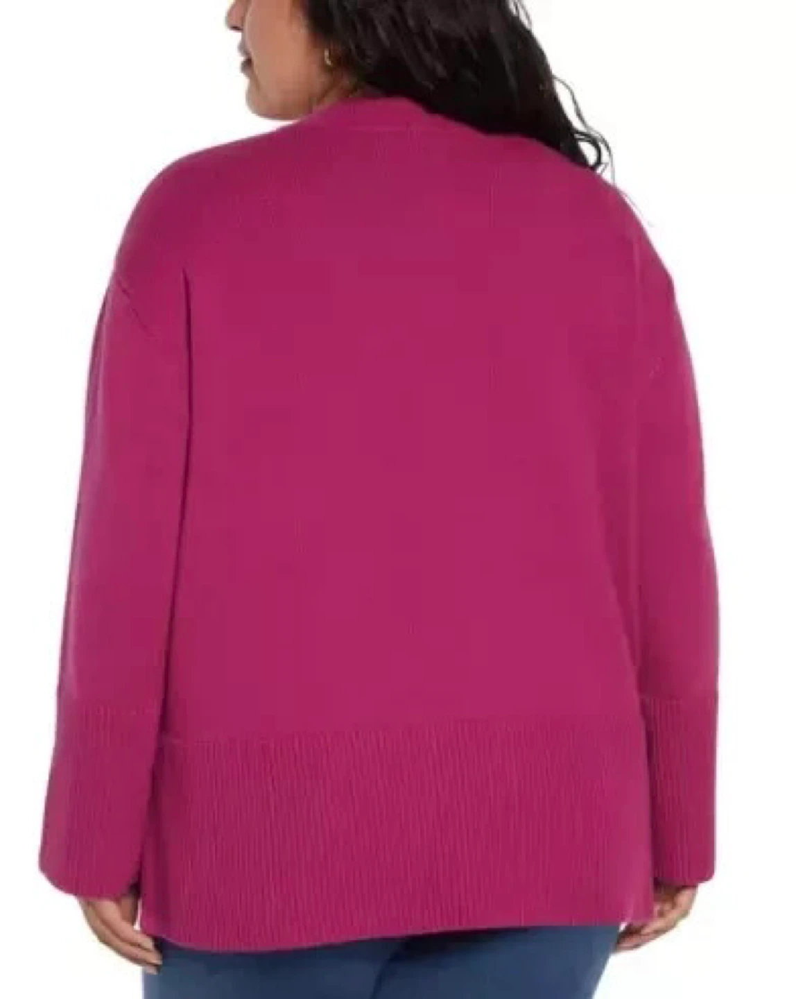 New GAP Cotton Knit Pullover, Fuchsia - photo 3