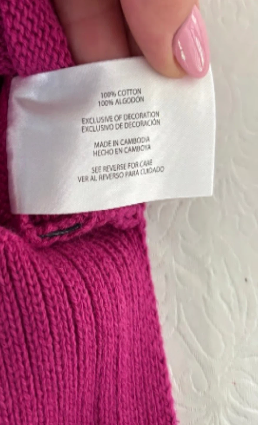 New GAP Cotton Knit Pullover, Fuchsia - photo 4