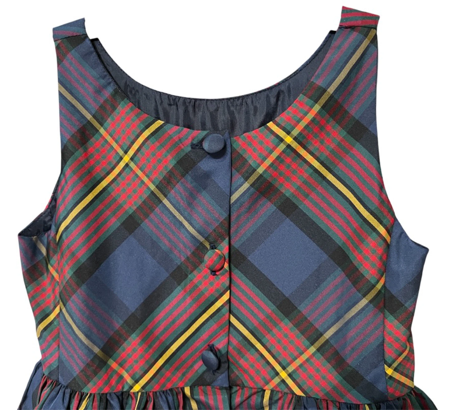 Ralph Lauren Girls Plaid Holiday Dress – Size 5 - photo 4