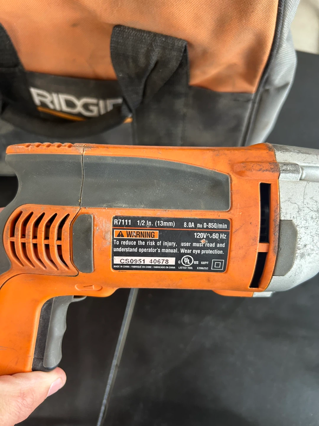 RIDGID R7111 1/2 in. Heavy duty drill - photo 3