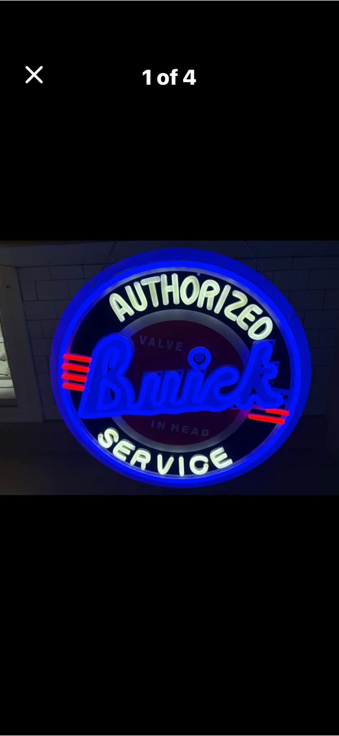 Authorized Buick Service Neon Sign