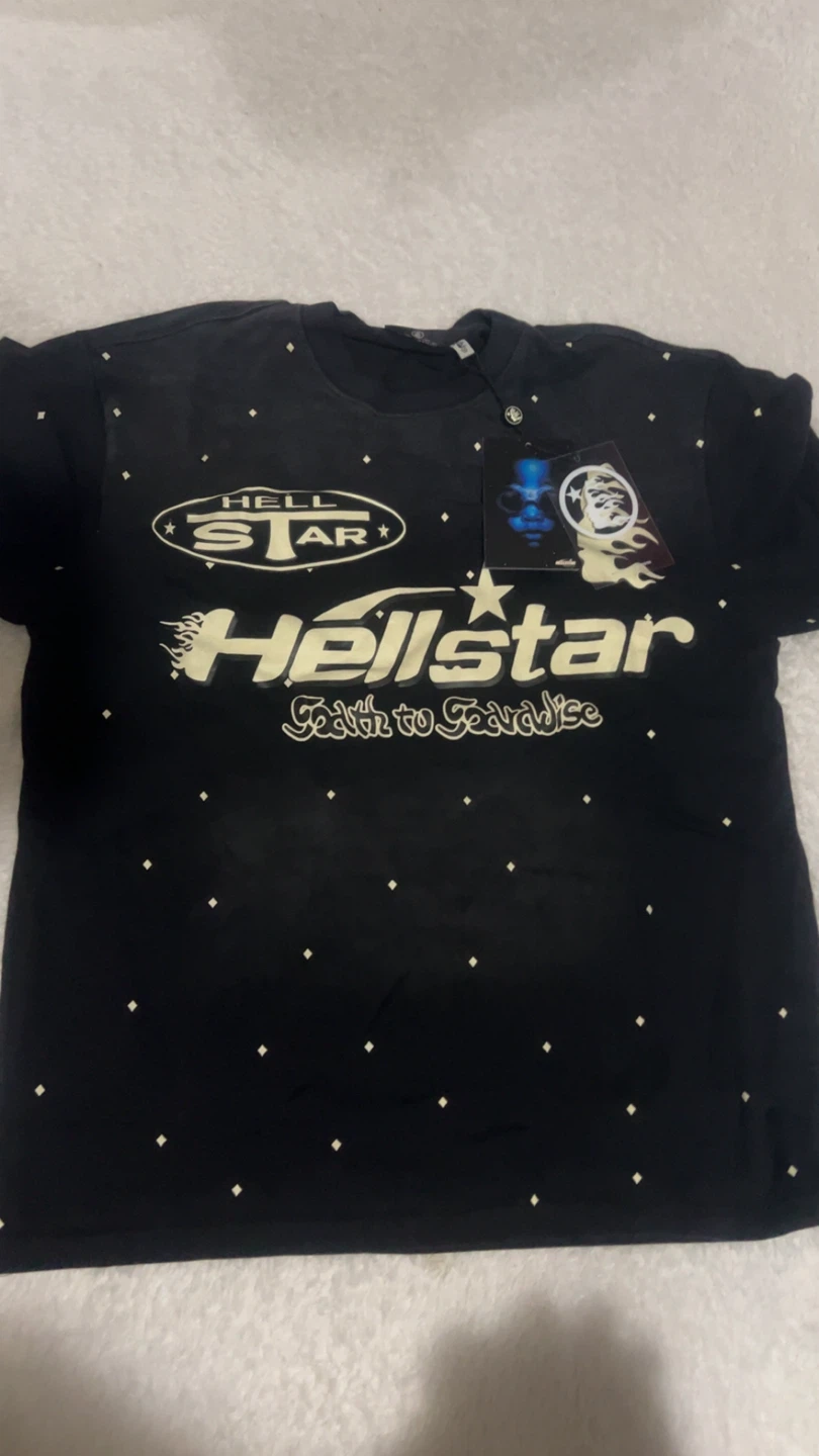 Hellstar Shirt Faith to Paradise Flame - Washed Black