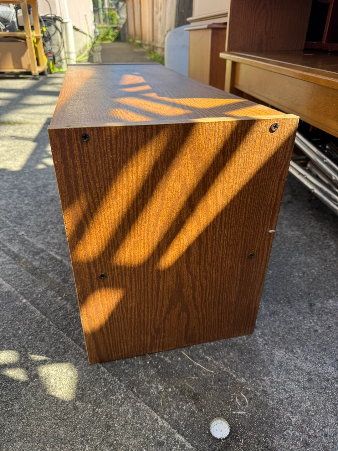 Wooden 2-Tier Shelf Unit - photo 3