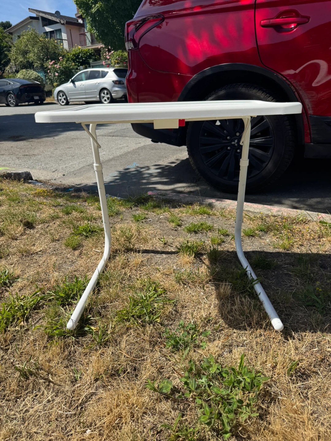 White Folding Tray Table - photo 3