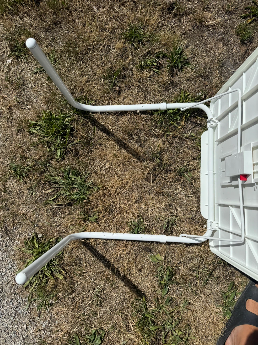 White Folding Tray Table - photo 4