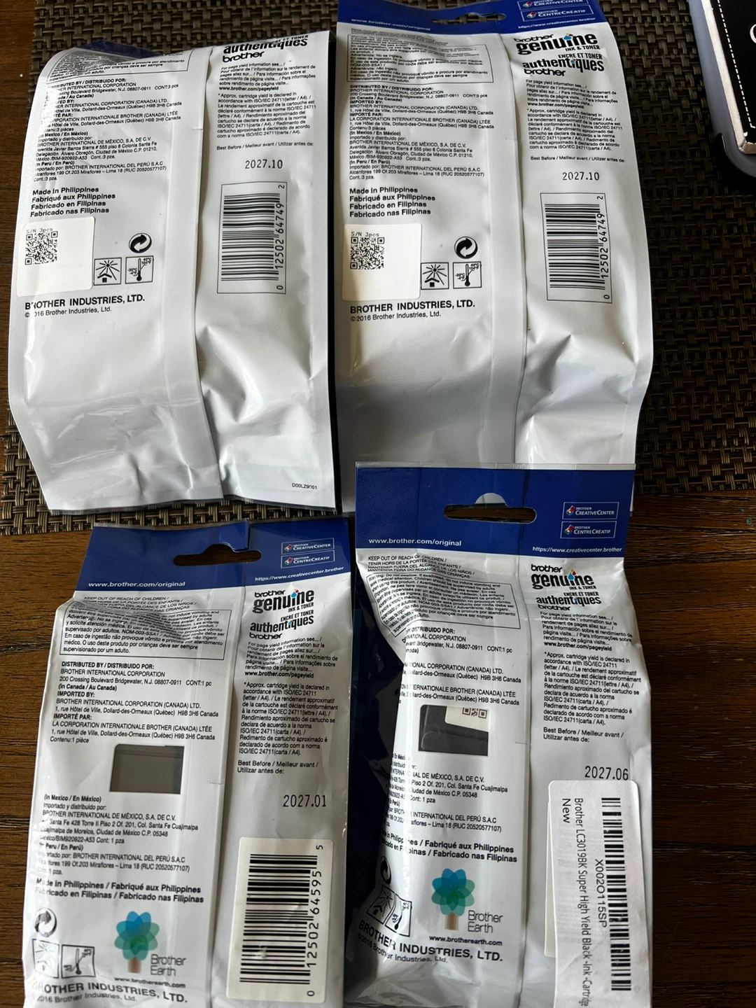 Brother High Yield XXL Printer Ink 4 Total - 2 Color 2 Black - photo 2