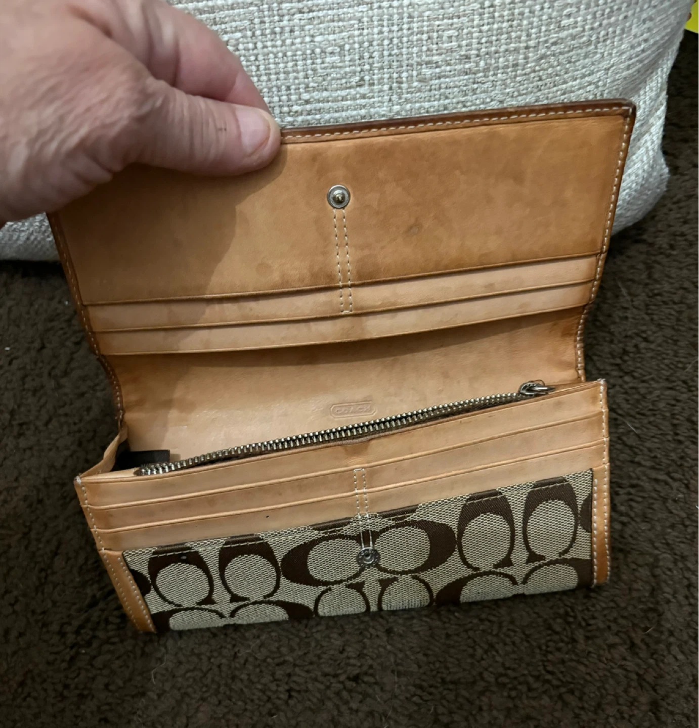 Coach Signature Pattern Wallet - photo 2