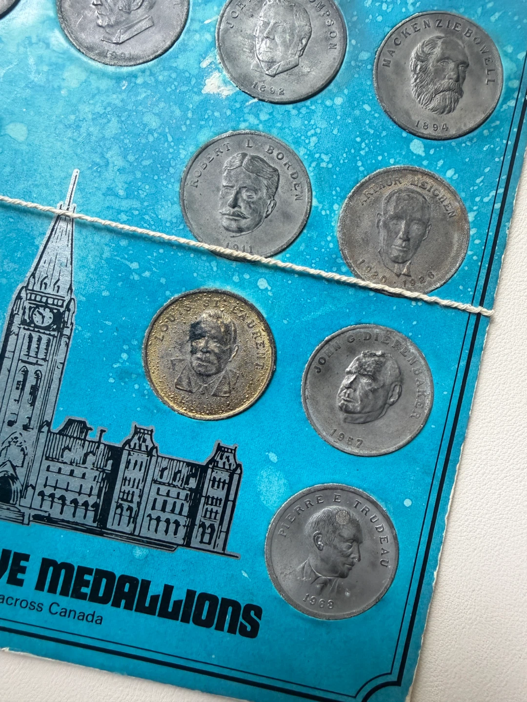 Prime Ministers of Canada 1867–1970 Commemorative Medallions Set - photo 3