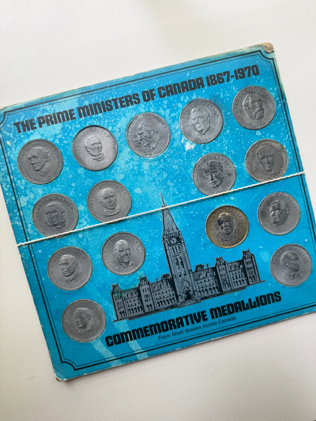 Prime Ministers of Canada 1867–1970 Commemorative Medallions Set