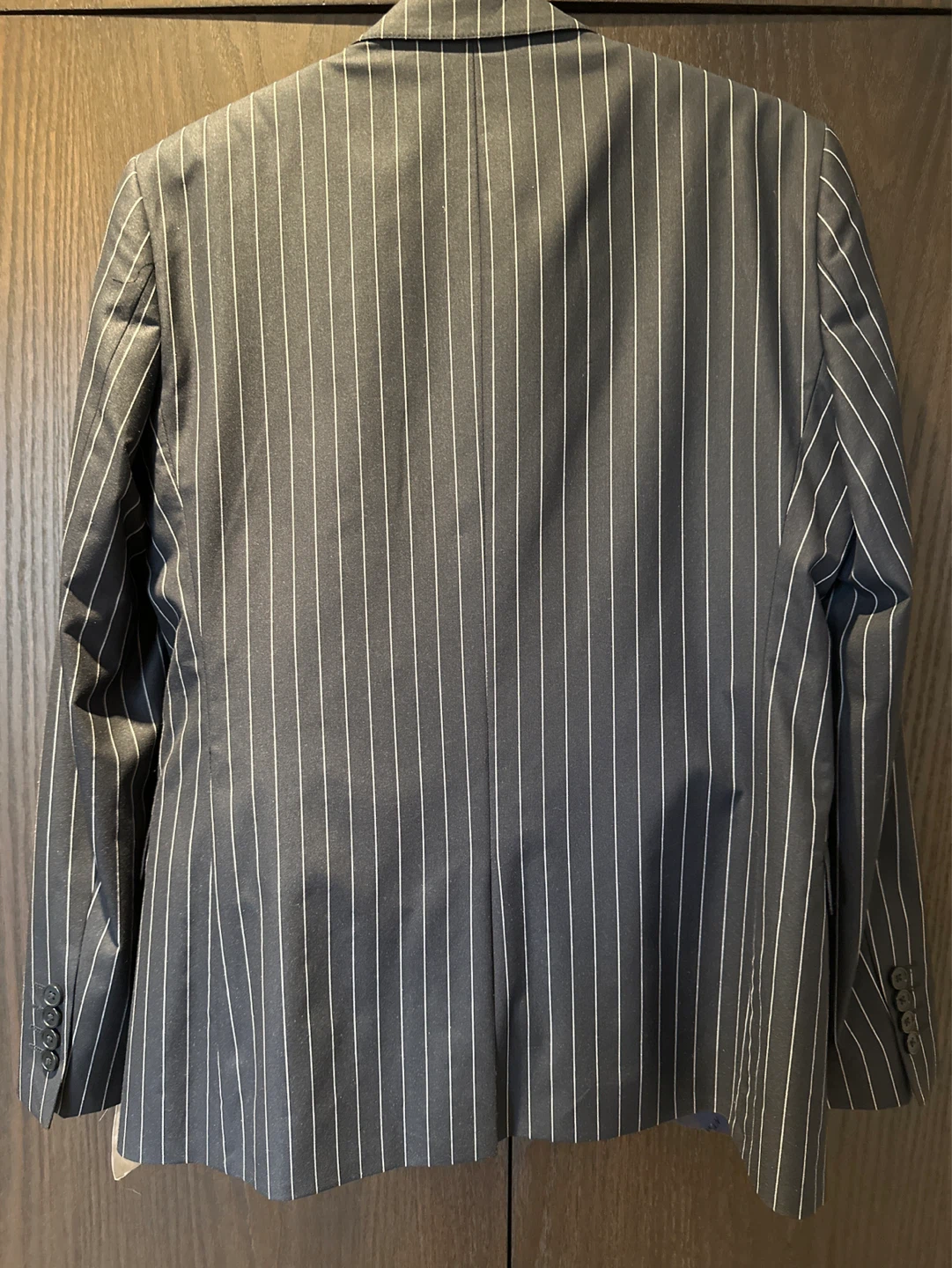 Navy blue  Pinstripe Suit Jacket and Pants - photo 2