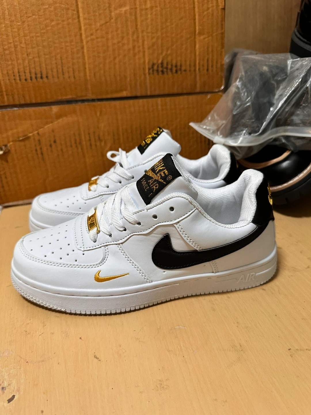 White Gold Sneakers