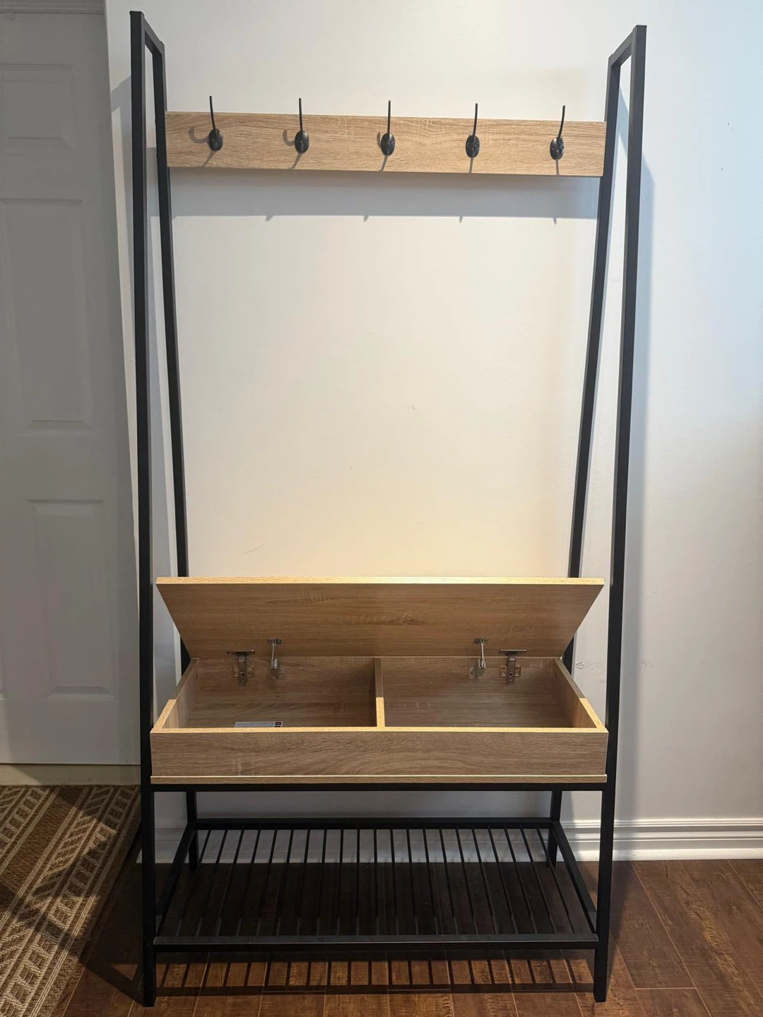 Canadian Tire- Hall Tree with Storage Bench and Coat Hooks - photo 3