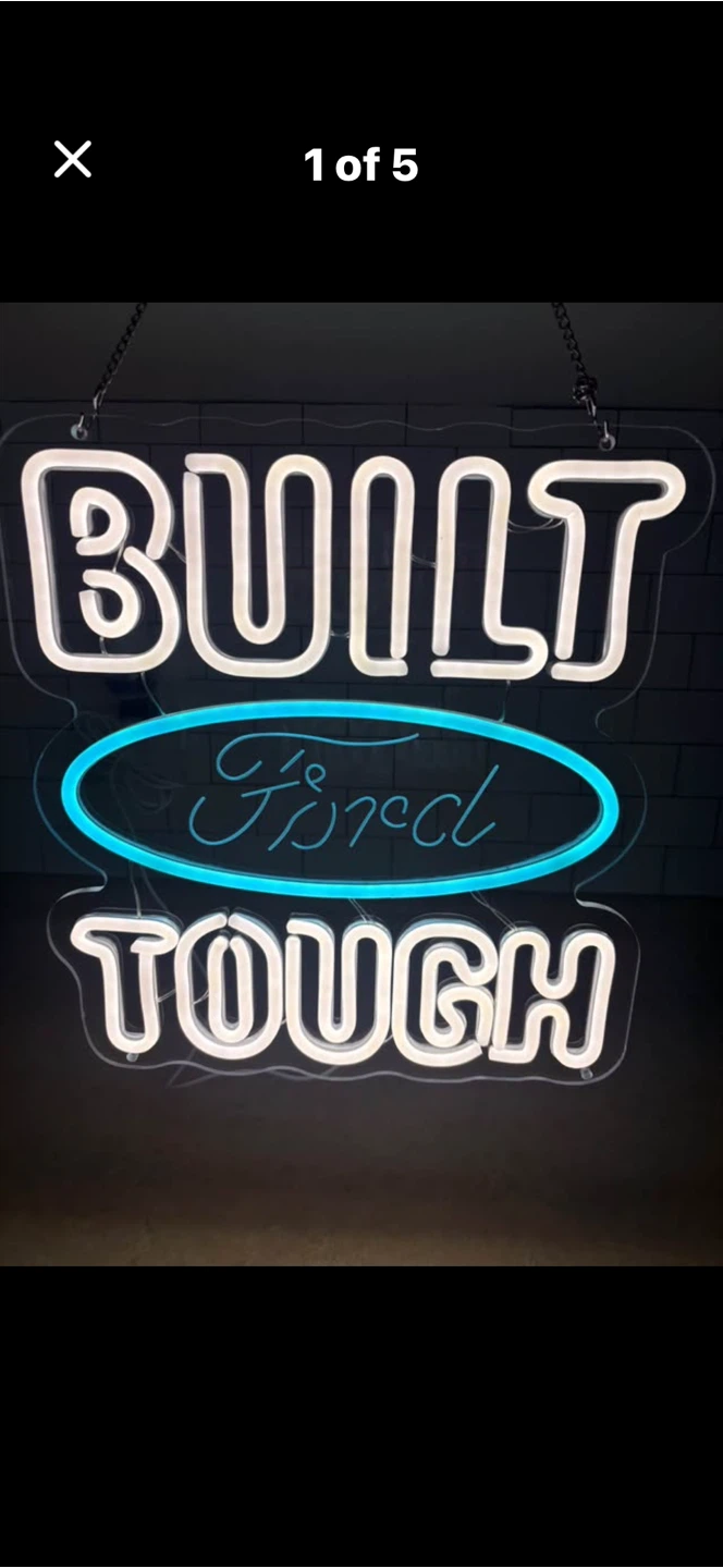 Ford Built Tough Neon Sign
