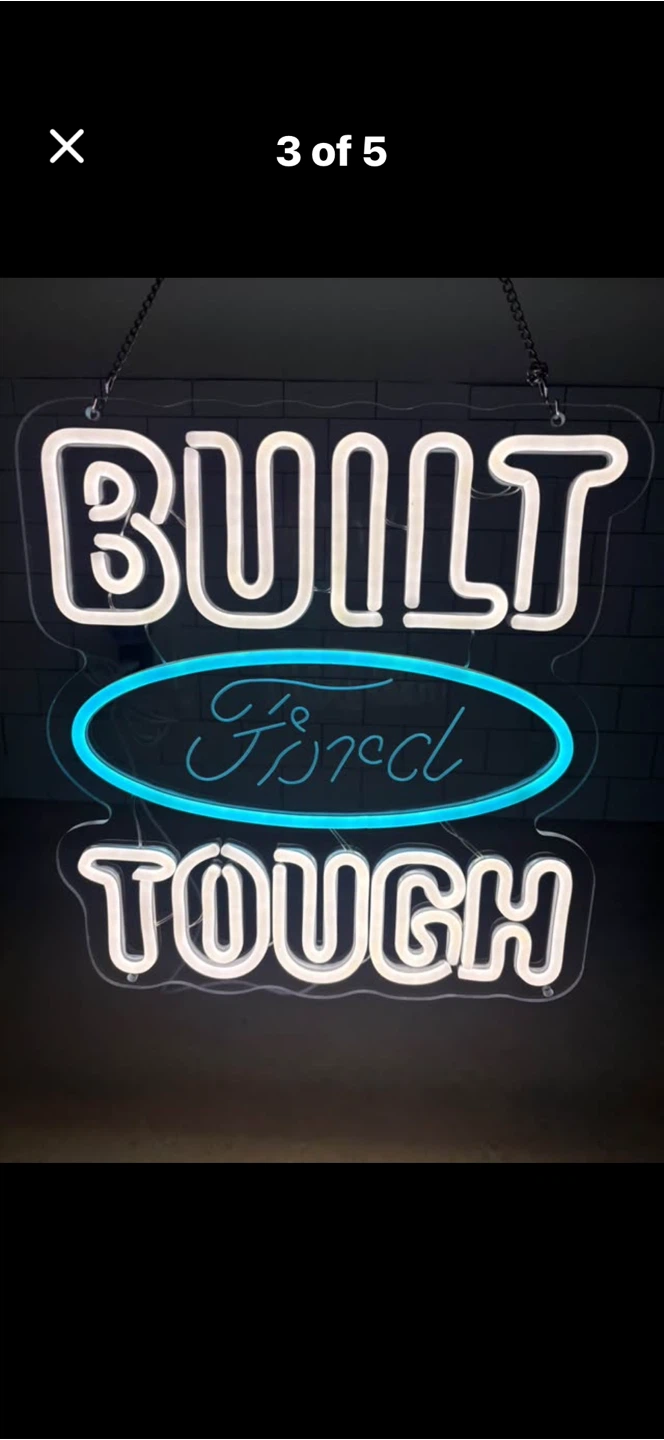 Ford Built Tough Neon Sign - photo 2
