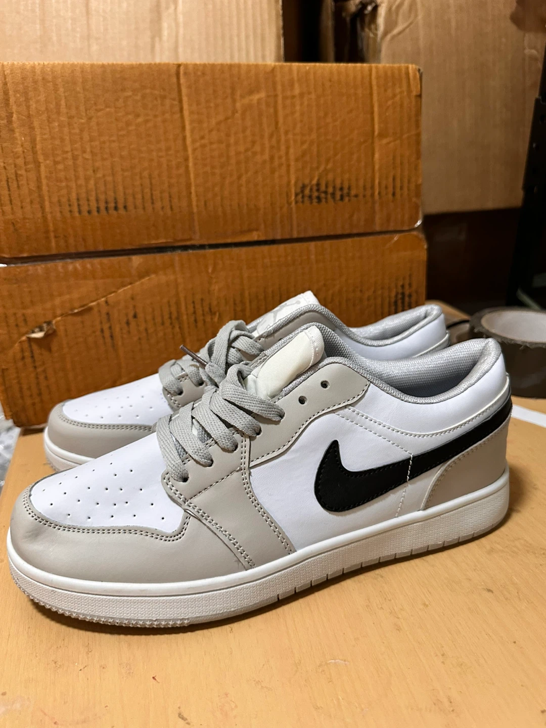 White Grey Black Sneakers