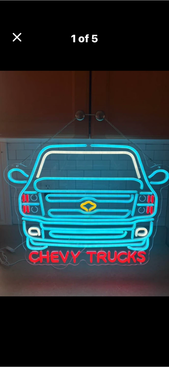 Neon Sign - Chevy Trucks