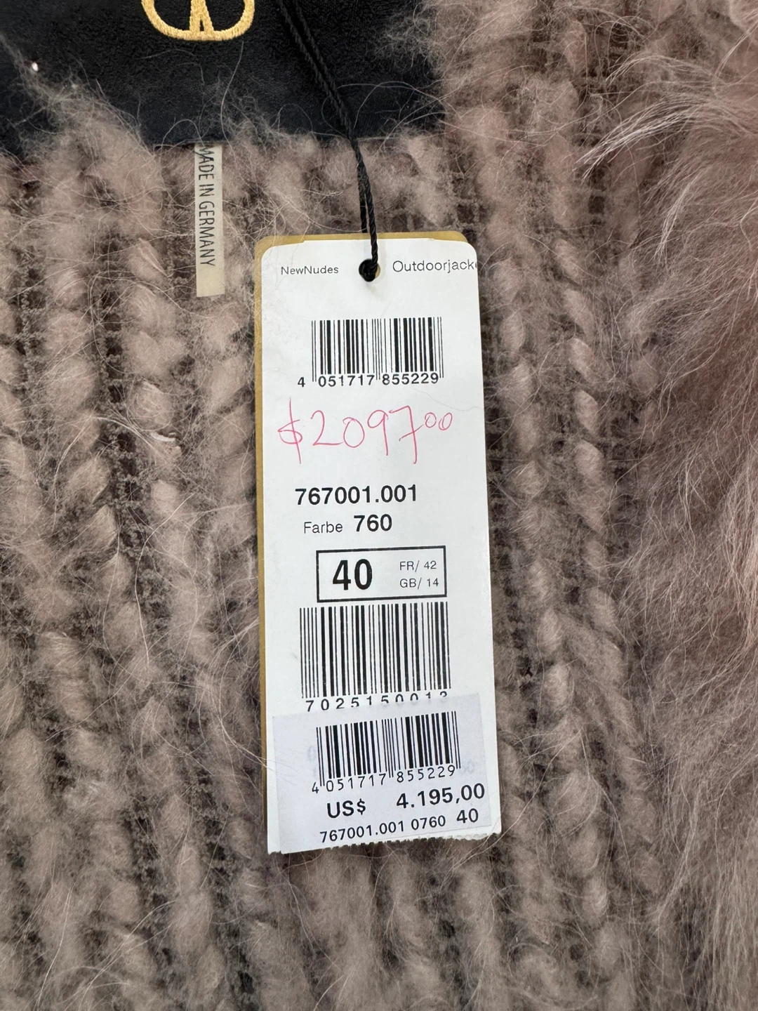 Basler Women's Cashmere Fur Jacket Size 40 - photo 5