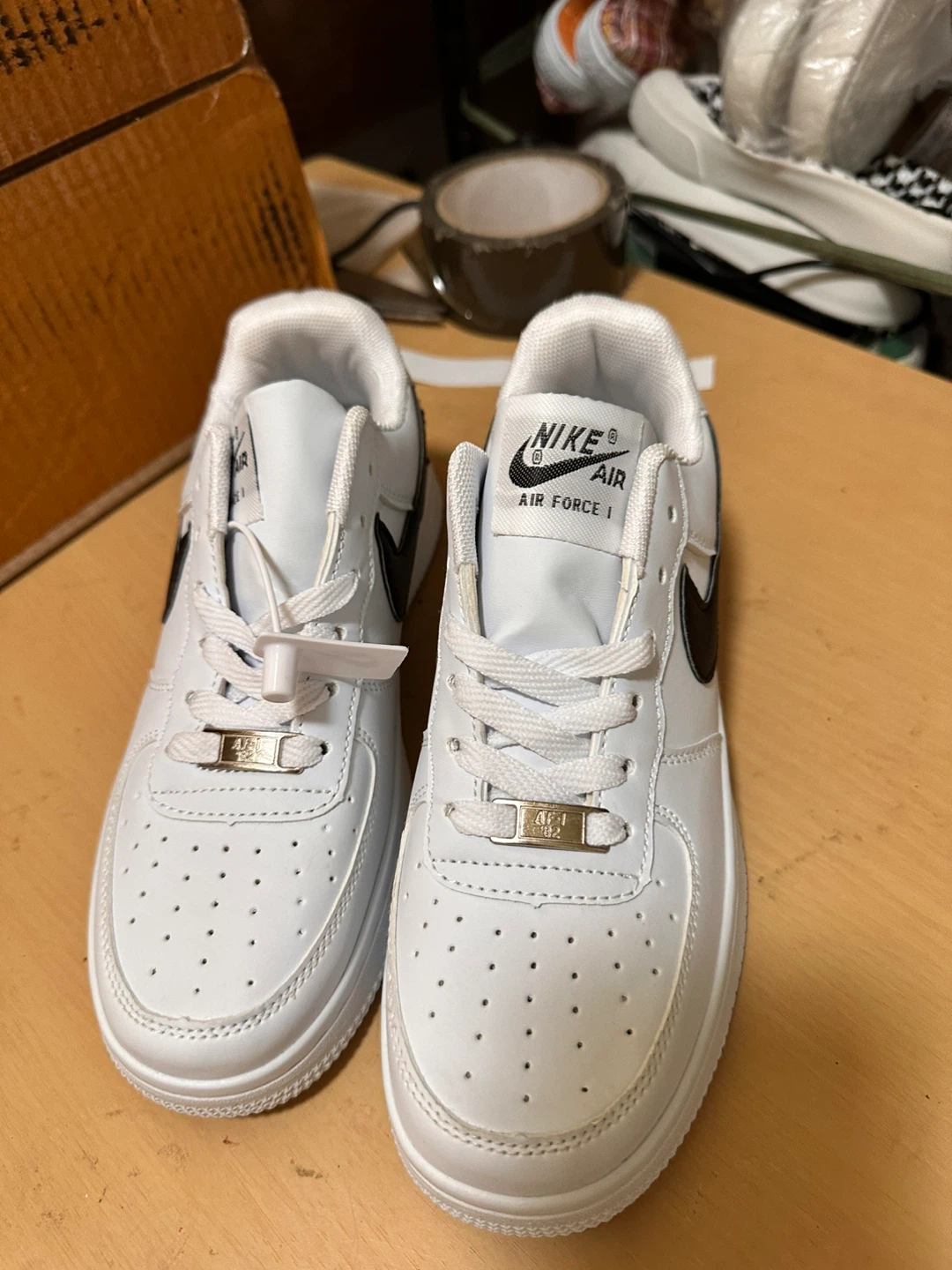 Nike Air Force 1 White Sneakers - photo 2