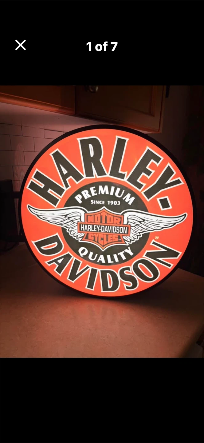 Harley-Davidson "Premium Quality" Lighted Sign