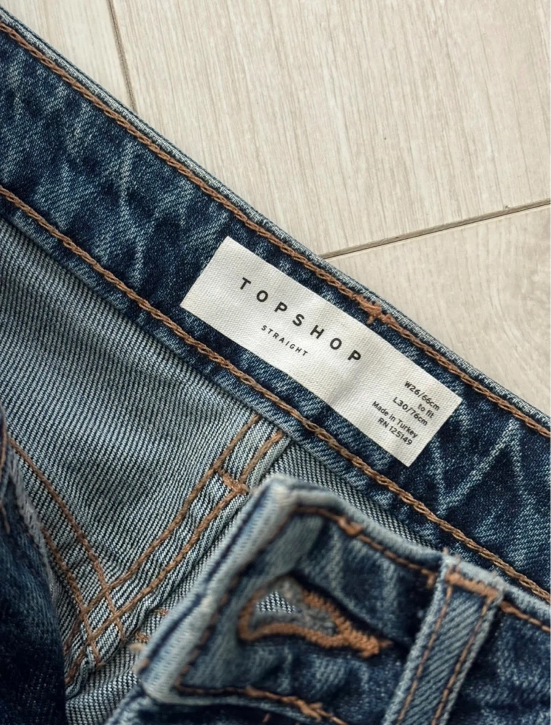 TOPSHOP Straight Leg Jeans - photo 3