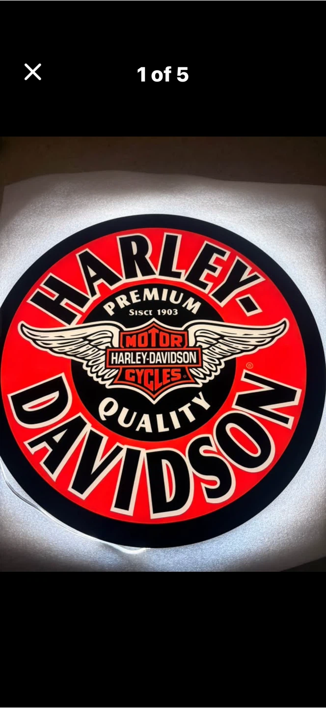 Harley-Davidson Motor Cycles Lighted Sign - photo 2