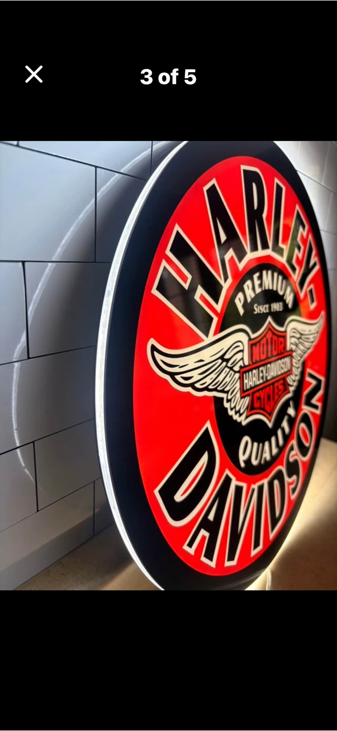 Harley-Davidson Motor Cycles Lighted Sign - photo 3
