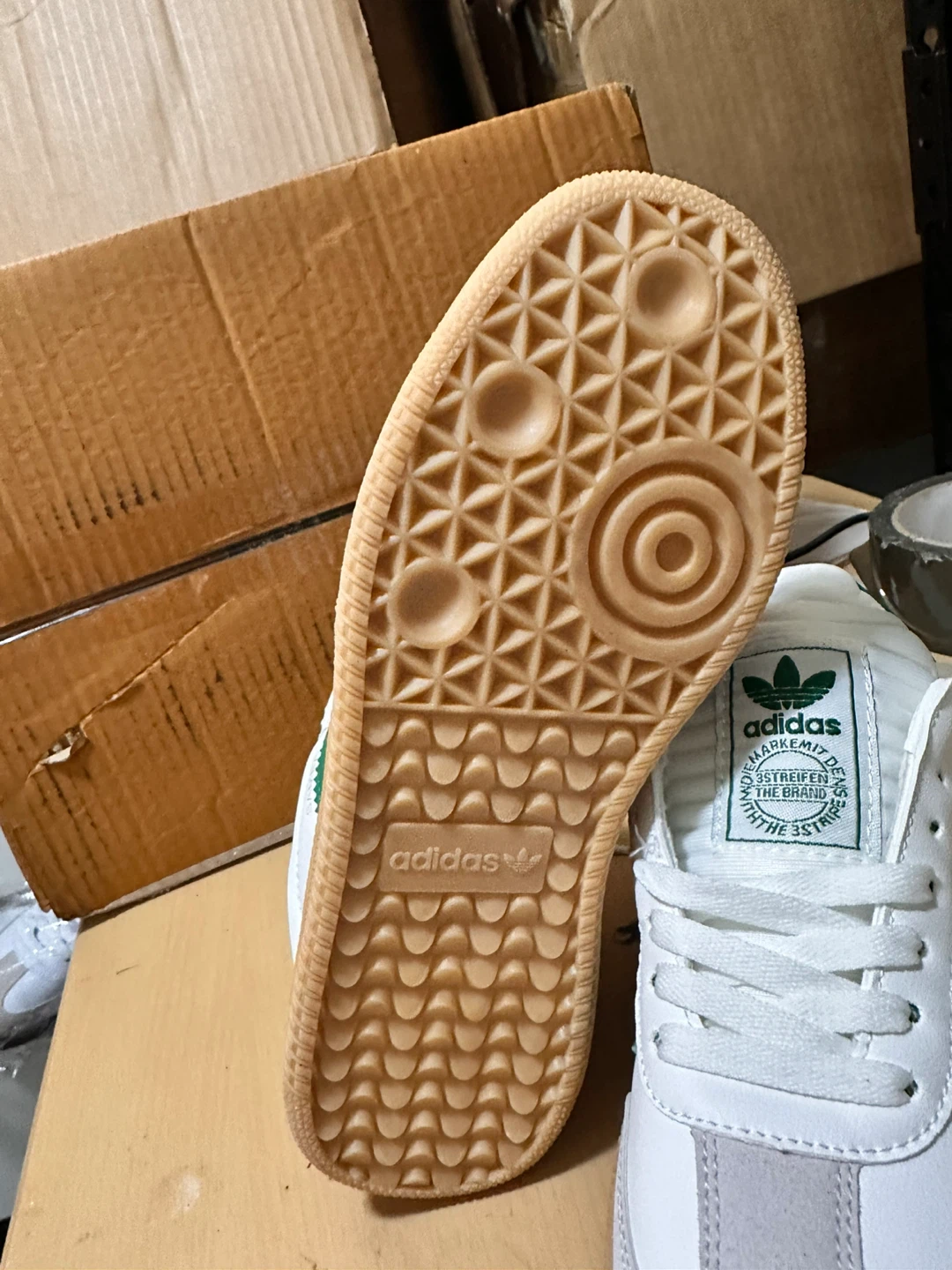 Adidas Samba OG Shoes White/Green - photo 3
