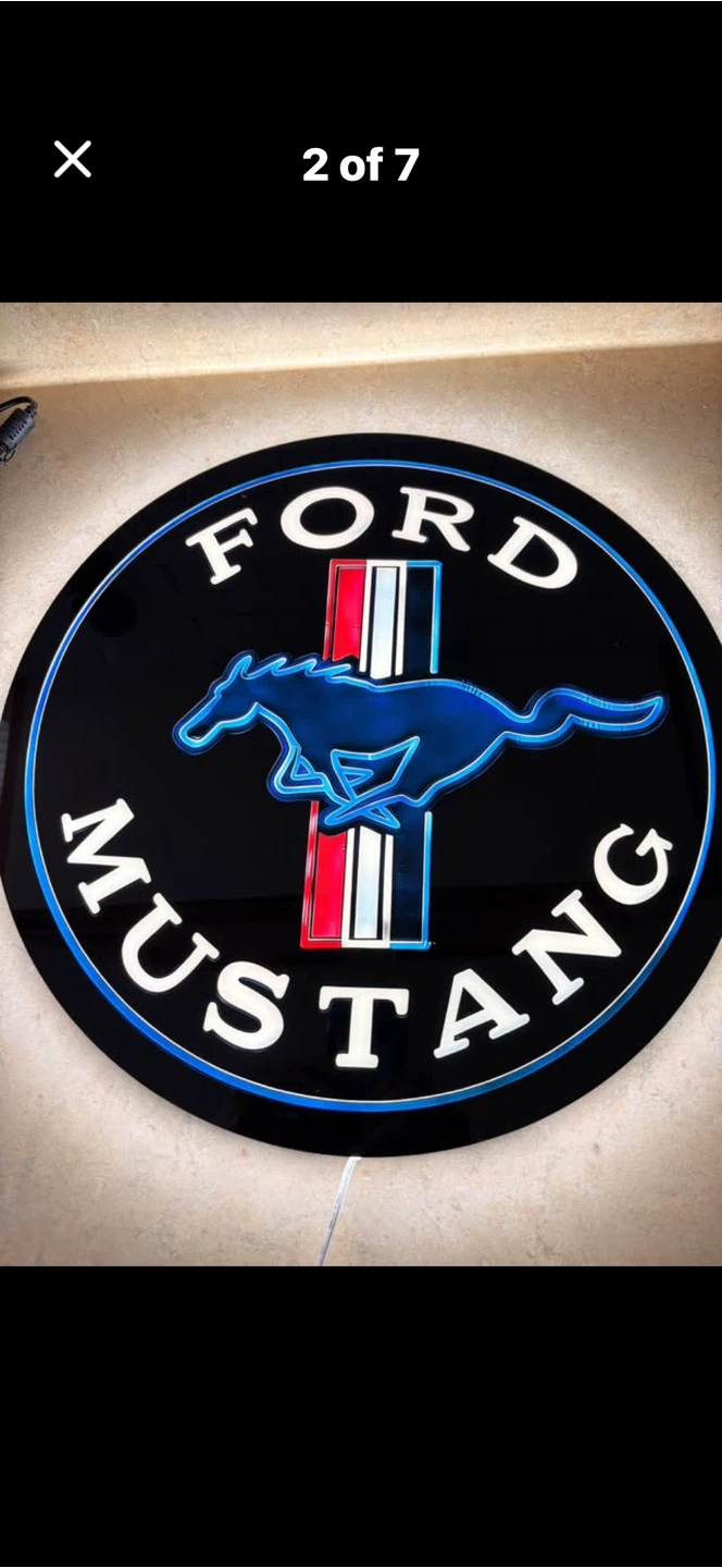 Ford Mustang LED Sign with Power Adapter - photo 2